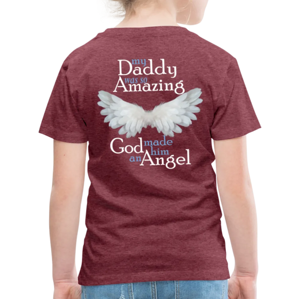 Daddy Amazing Angel Toddler Premium T-Shirt (CK1381)