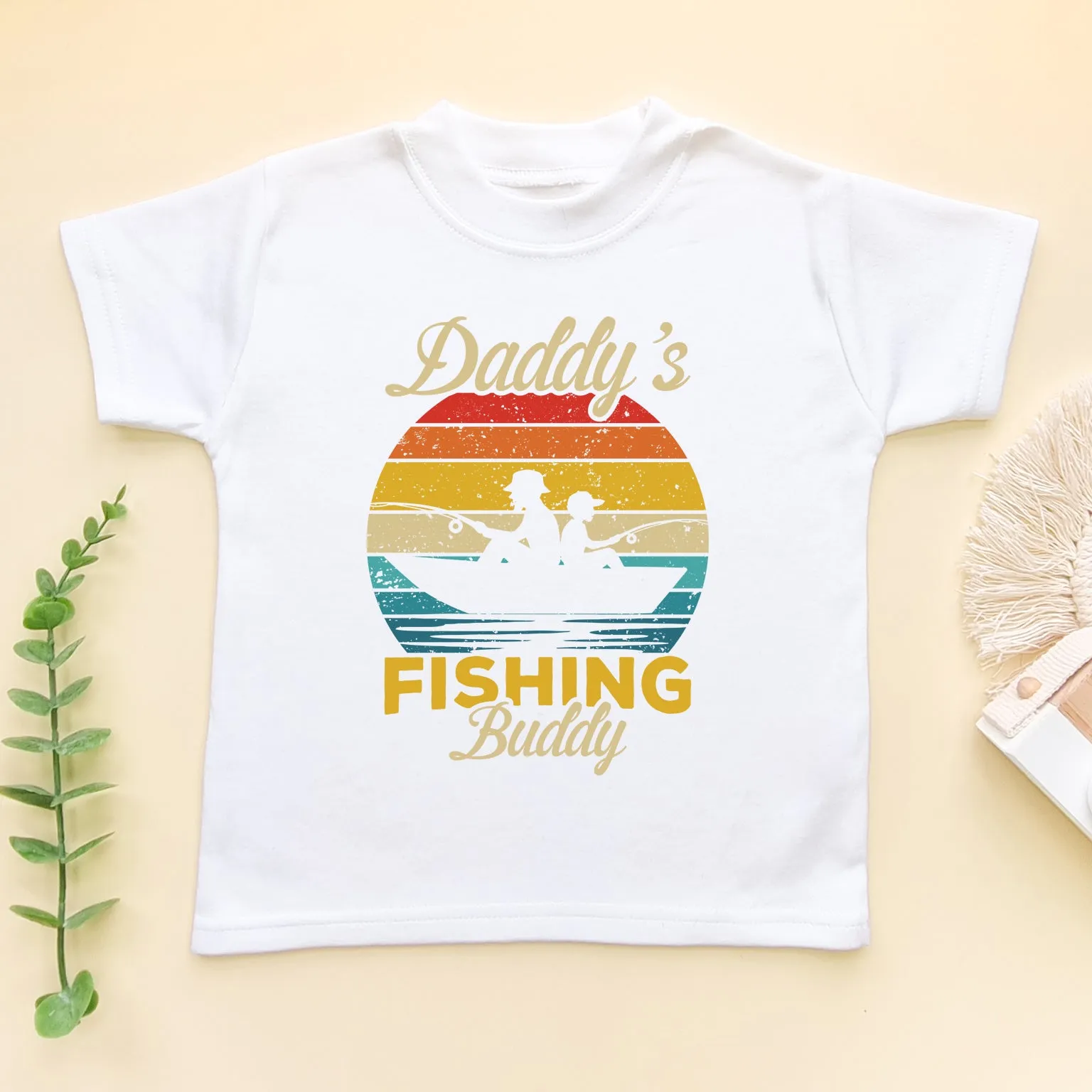 Daddy's Fishing Buddy Toddler & Kids T Shirt