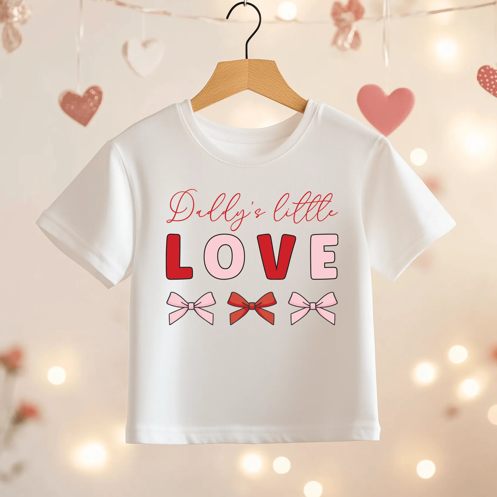 Daddy's Little Love Valentines Toddler & Kids T Shirt