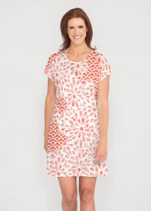 Daybreak Orange (8084) ~ Lucy Tee Dress
