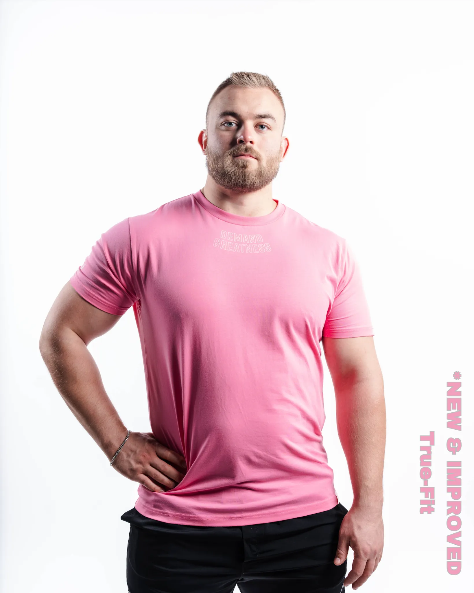 Demand Greatness True-Fit Men's Meet Shirt - IPF Approved - Roseite