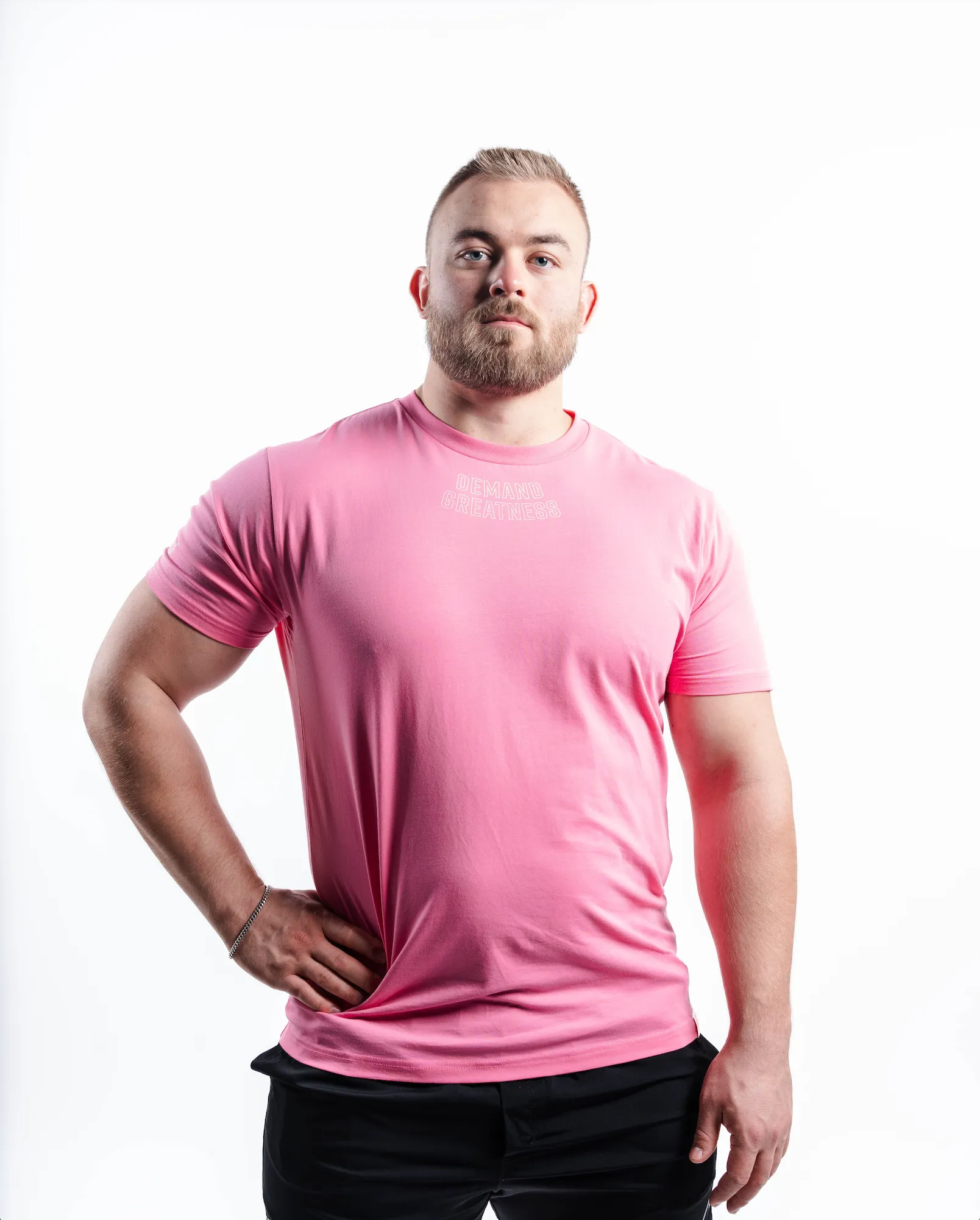 Demand Greatness True-Fit Men's Meet Shirt - IPF Approved - Roseite
