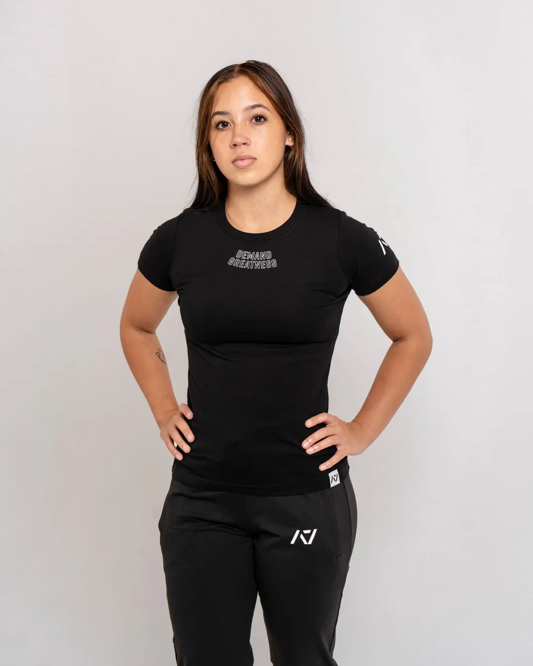 Demand Greatness True-Fit Women's Meet Shirt - IPF Approved - Domino