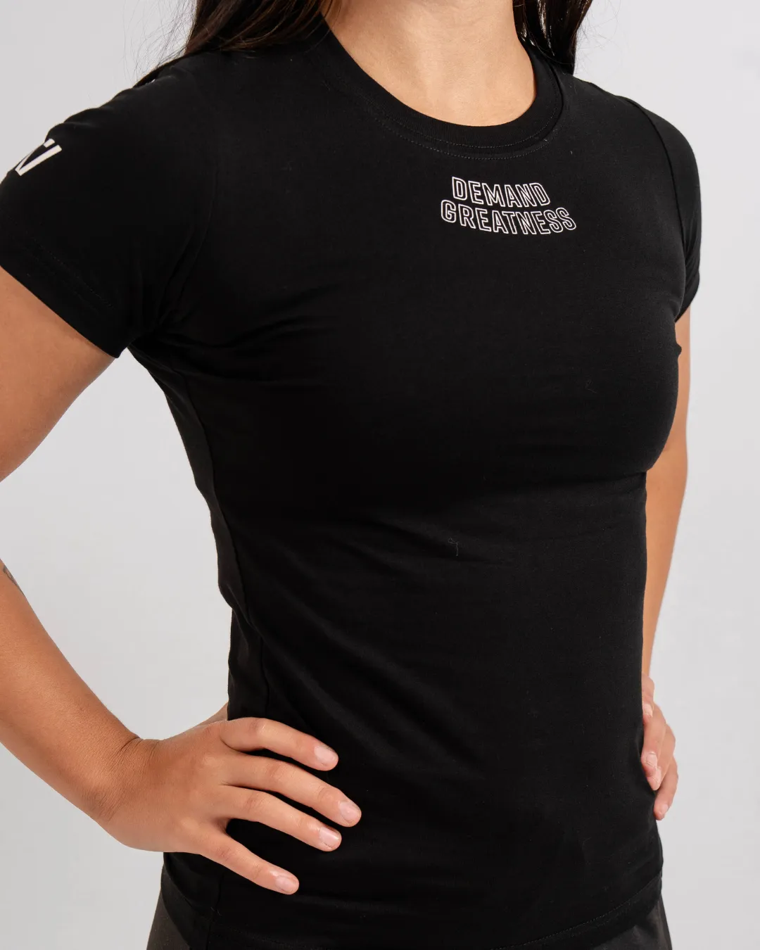 Demand Greatness True-Fit Women's Meet Shirt - IPF Approved - Domino
