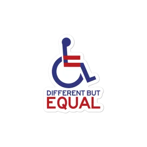 Different but Equal (Disability Equality Logo) Sticker