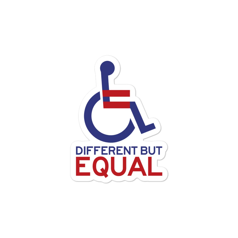 Different but Equal (Disability Equality Logo) Sticker