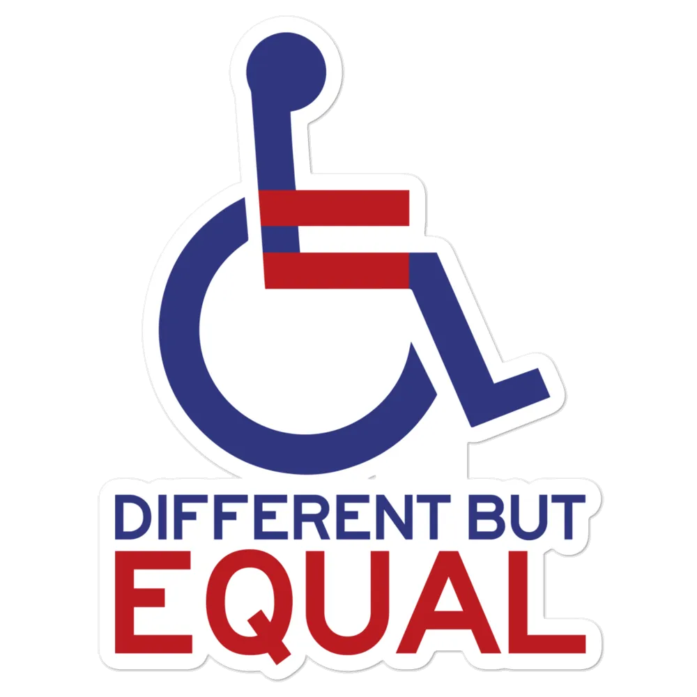 Different but Equal (Disability Equality Logo) Sticker