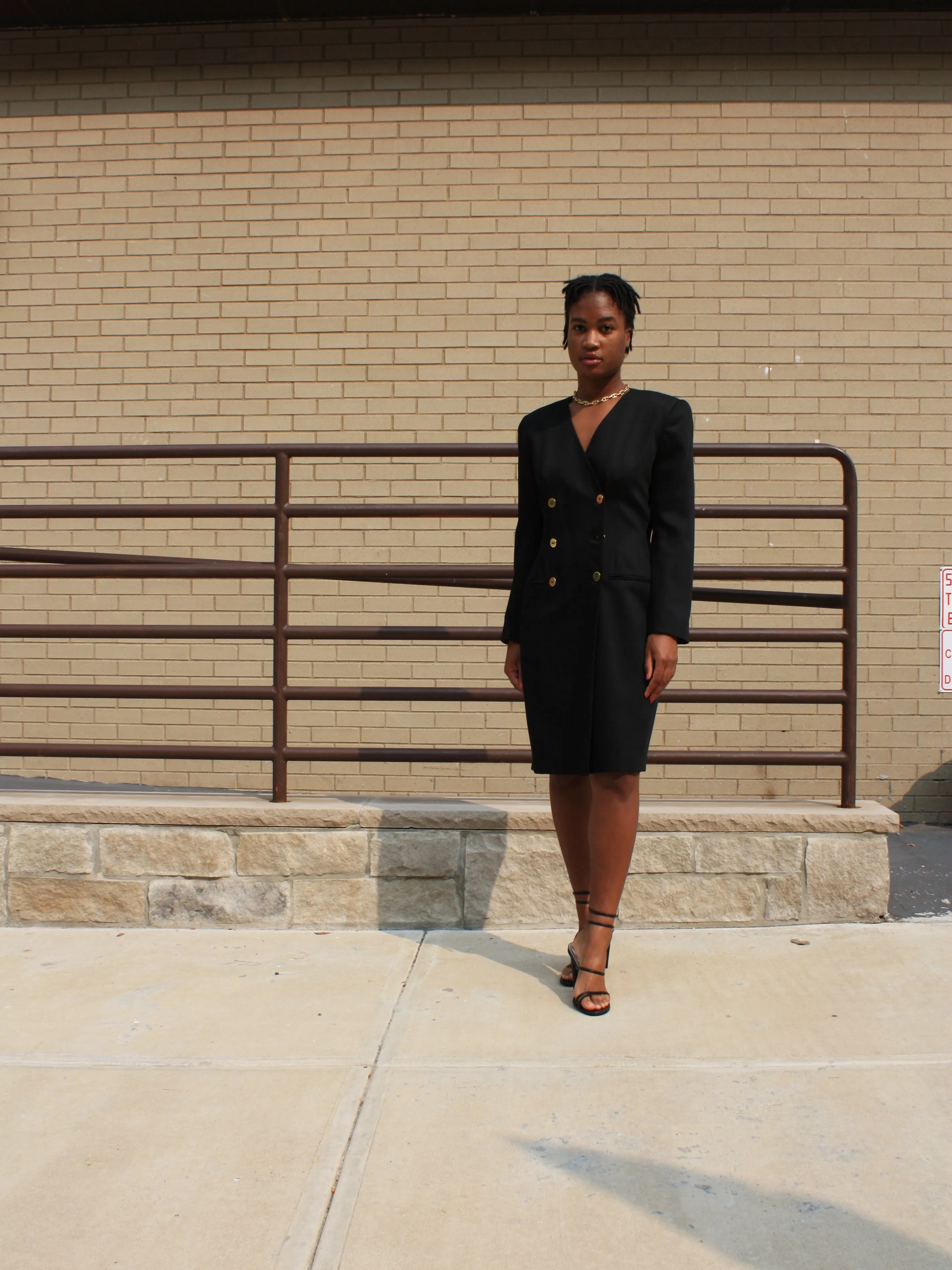 Double Breasted Blazer Dress