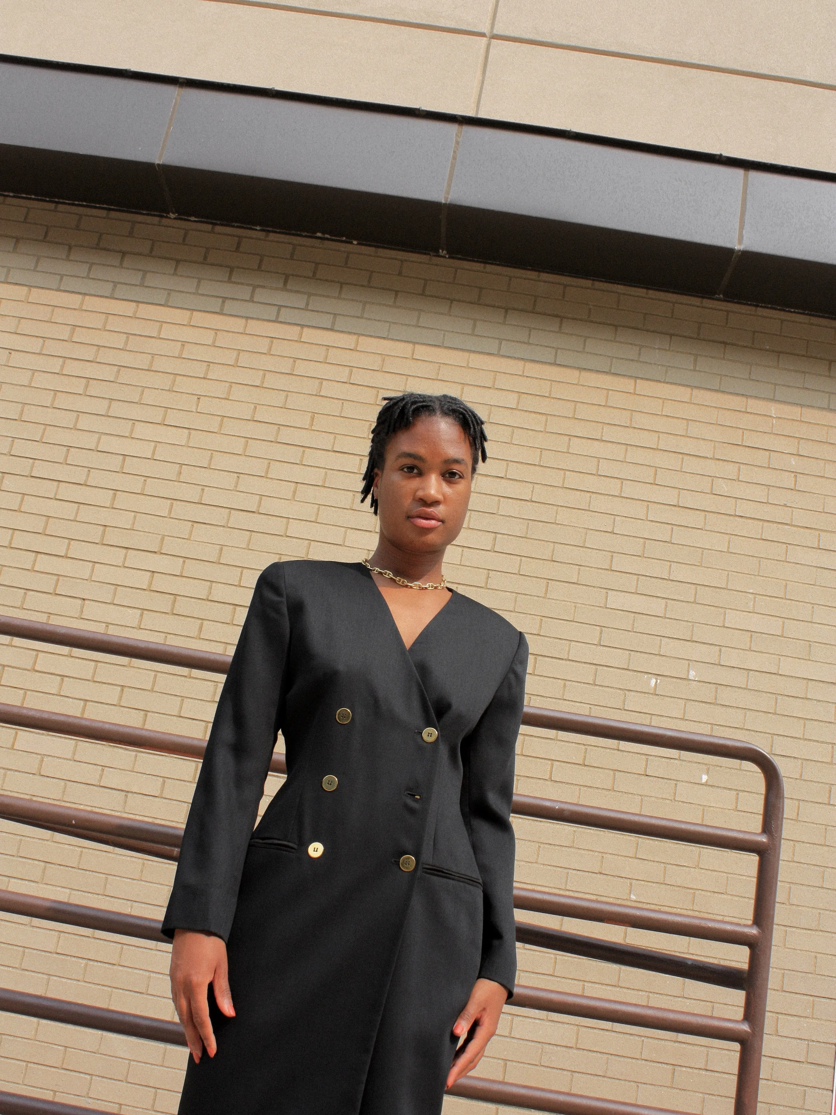 Double Breasted Blazer Dress
