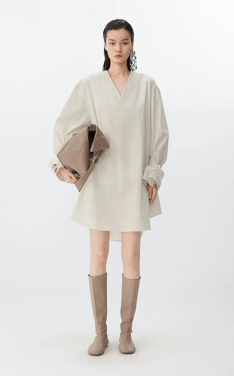 Dress / JNBY Cotton Long Sleeve Shirt Dress