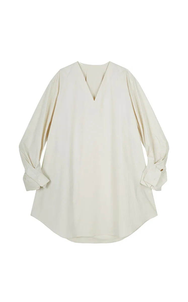 Dress / JNBY Cotton Long Sleeve Shirt Dress