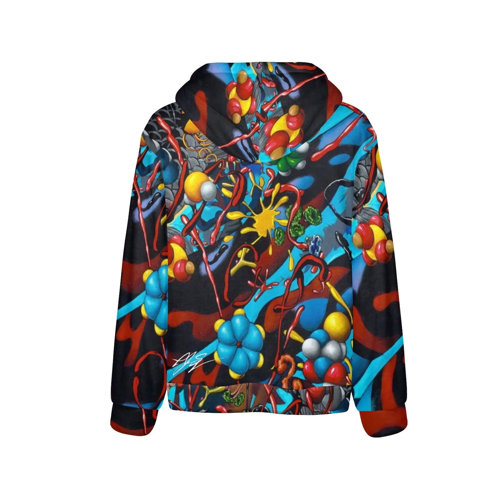 Drowning Men's Flannel Hoodie