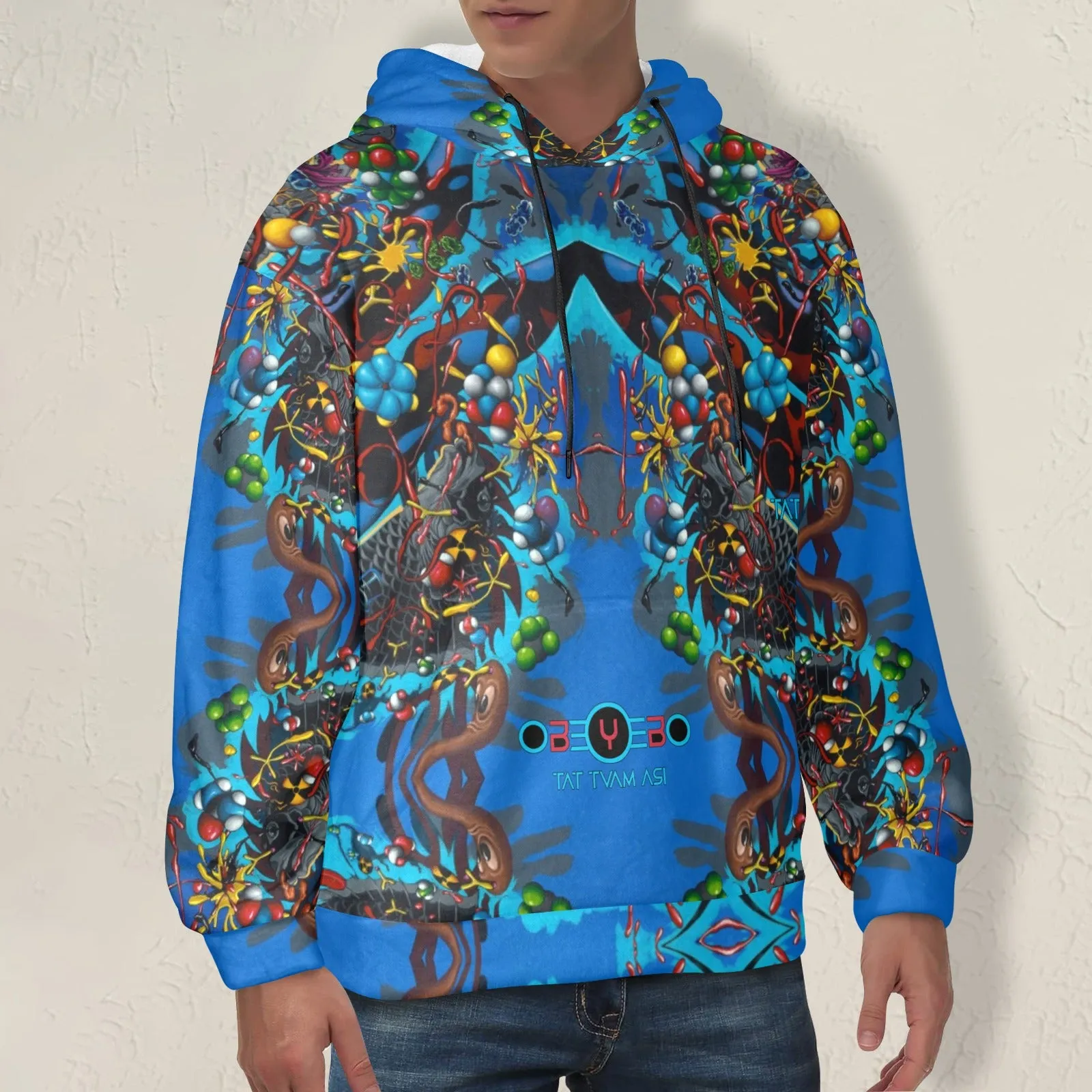 Drowning Men's Flannel Hoodie