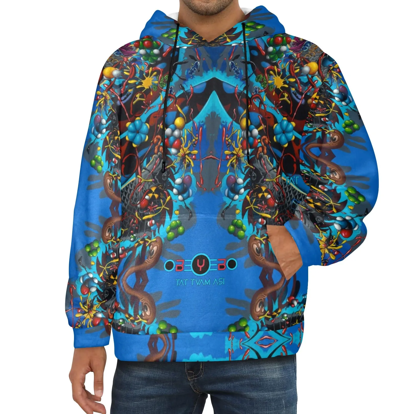 Drowning Men's Flannel Hoodie