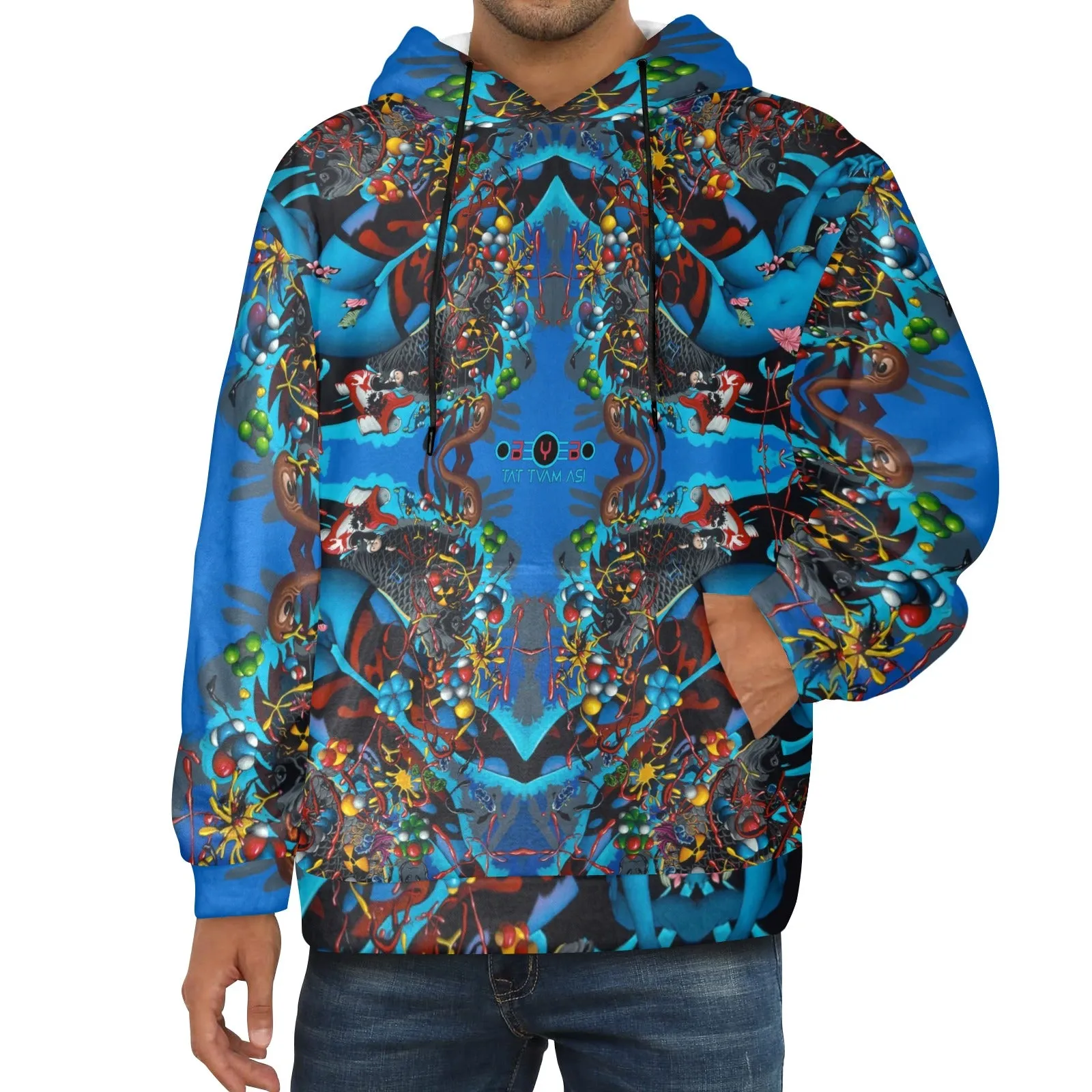 Drowning Men's Flannel Hoodie