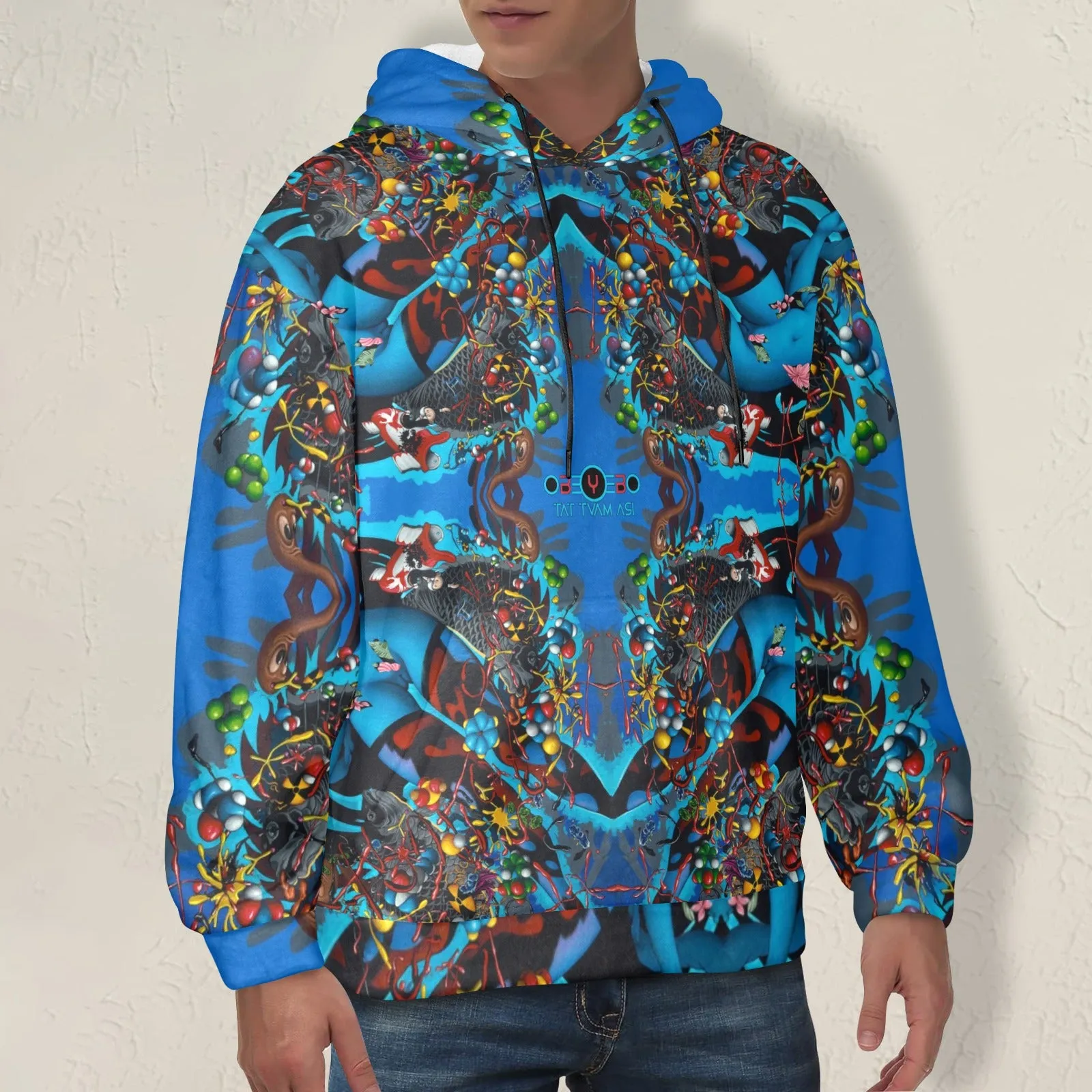 Drowning Men's Flannel Hoodie