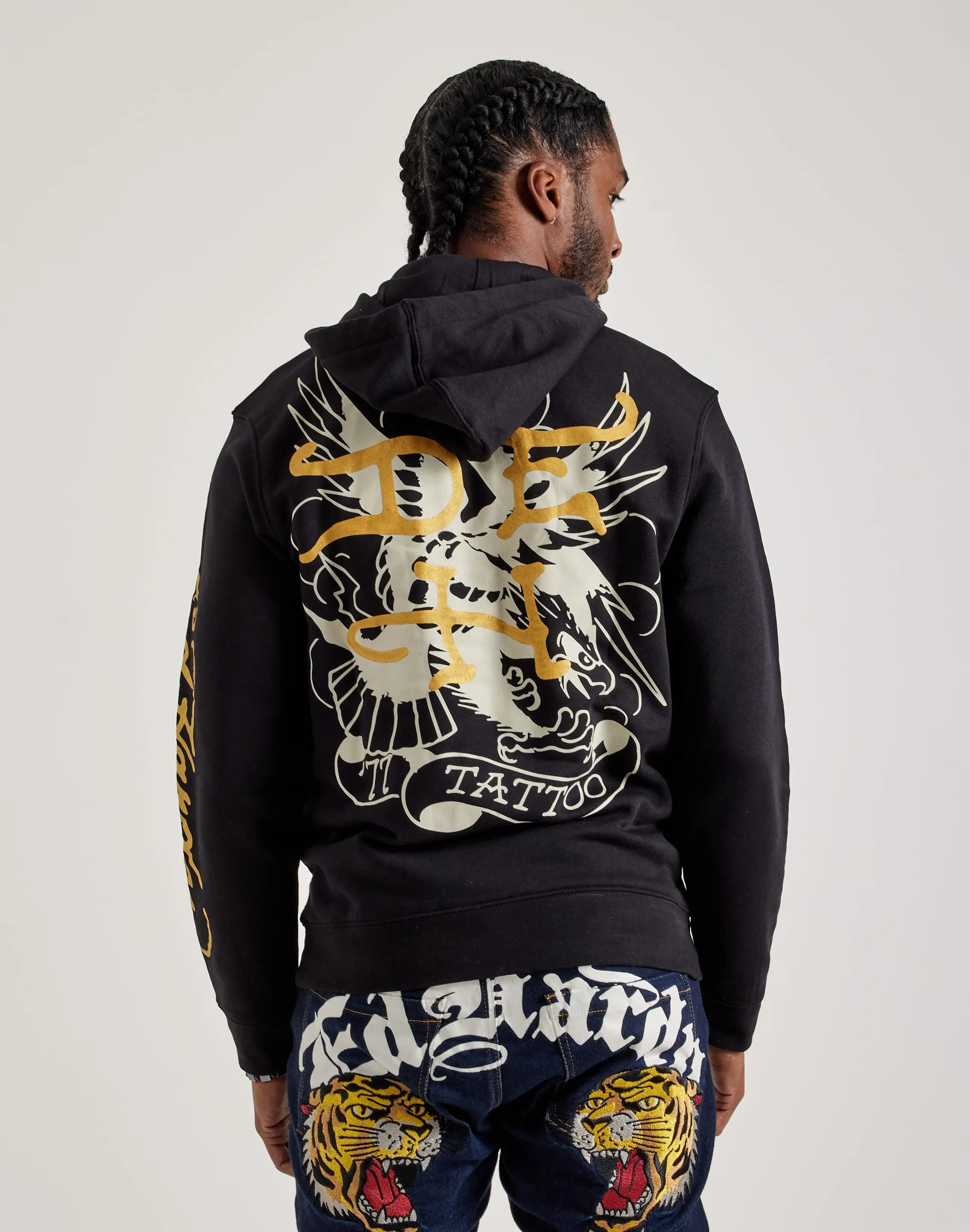 Ed Hardy Fire Skull Hoodie