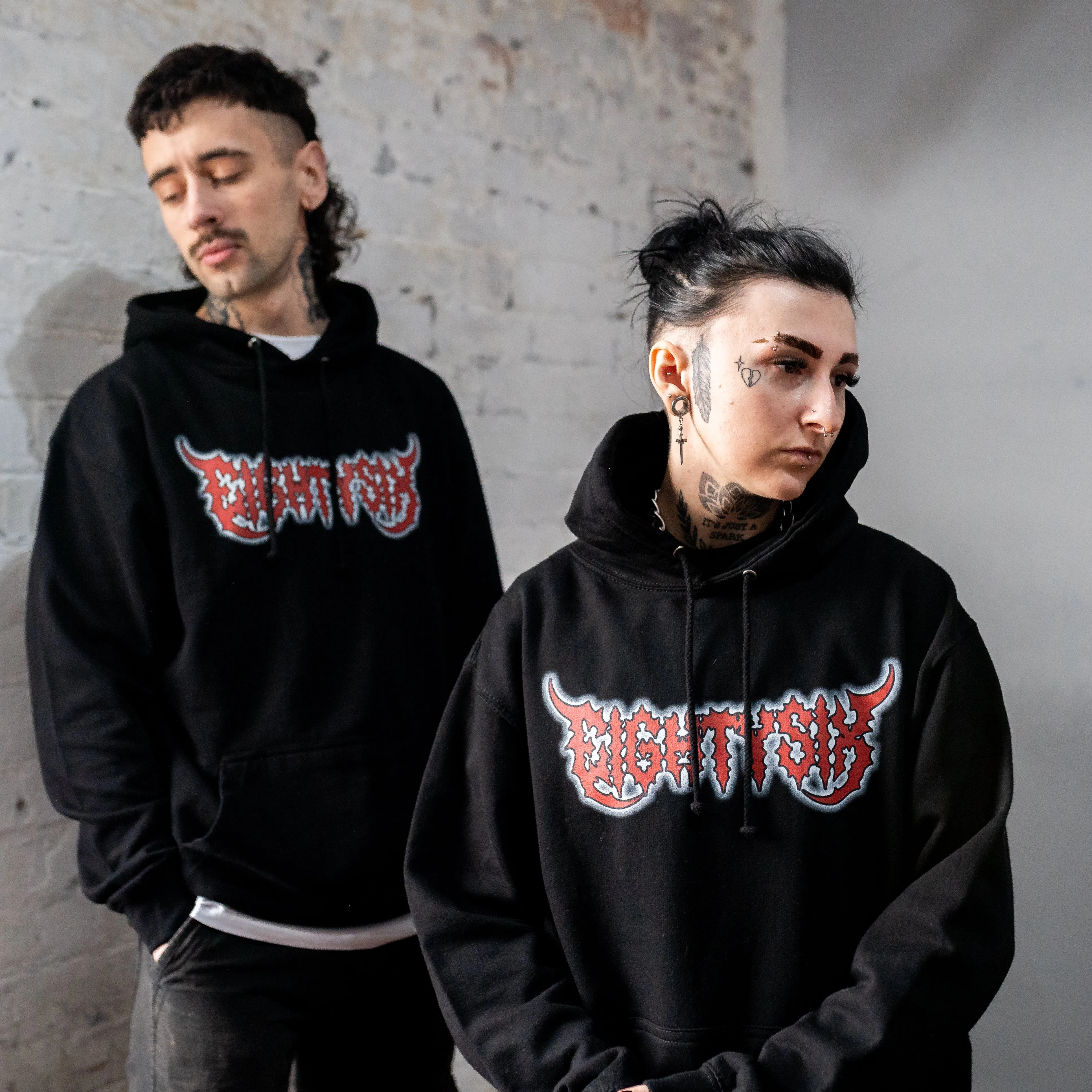 Electric Script Hood - Black