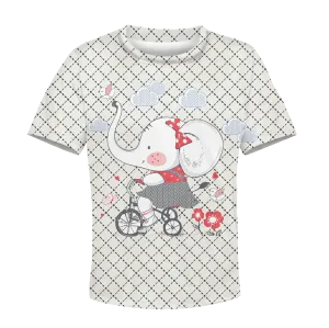 ELEPHANT RIDING BICYCLE Kid Custom Cosplay Hoodies Apparel