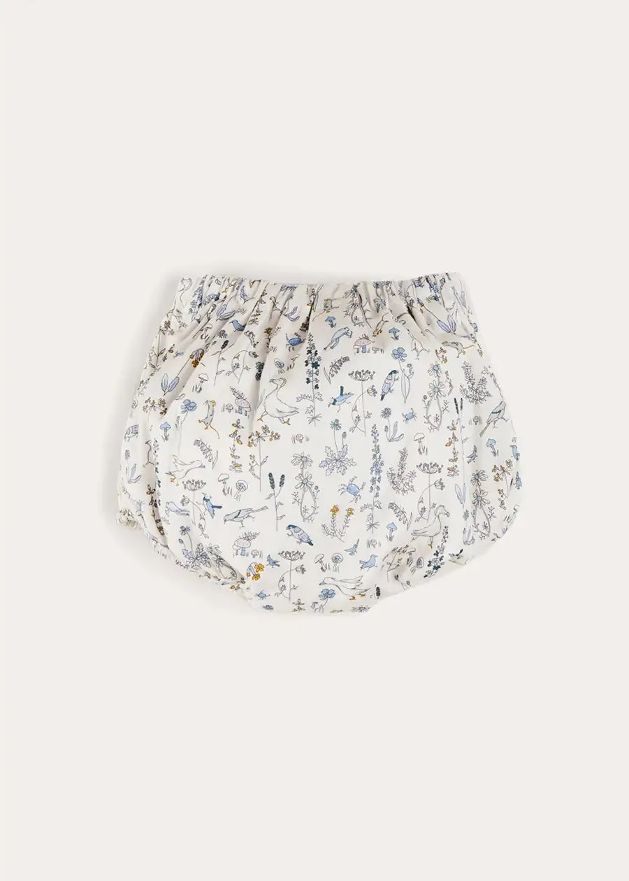 Ellis Floral Bloomer in Blue Made with Liberty Fabric