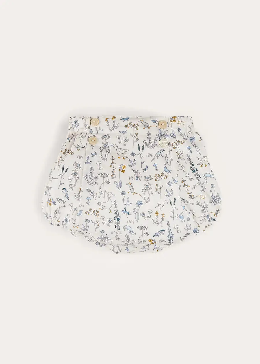 Ellis Floral Bloomer in Blue Made with Liberty Fabric