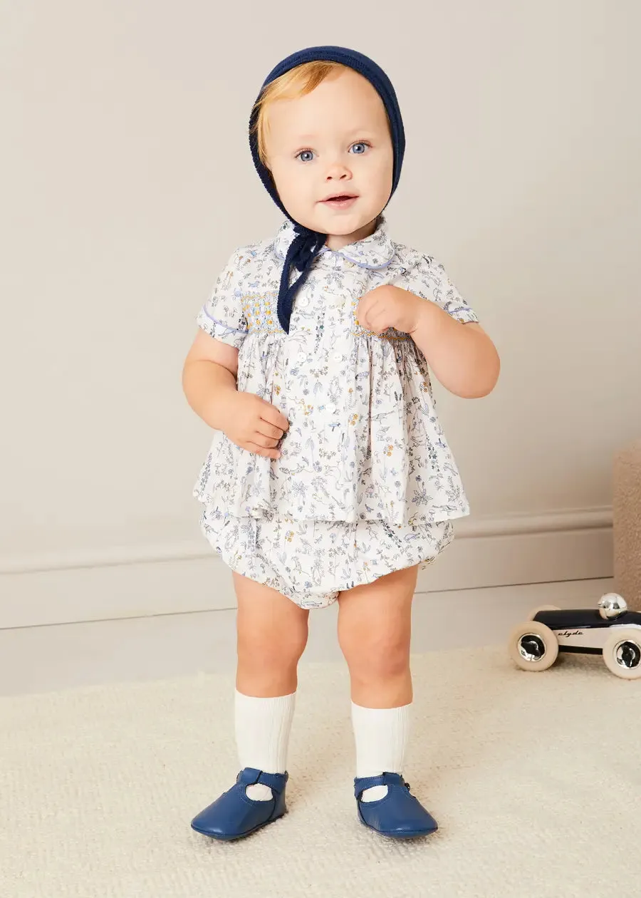 Ellis Floral Bloomer in Blue Made with Liberty Fabric