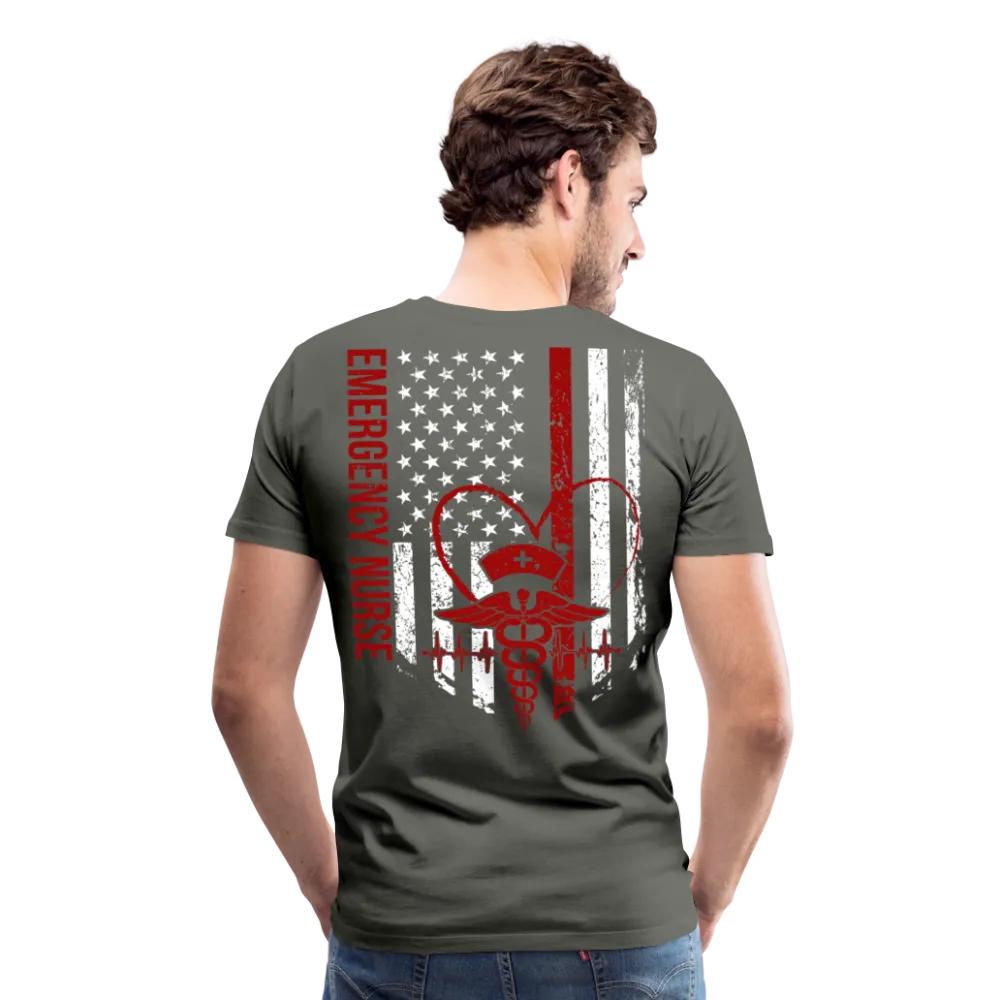 Emergency Nurse Men's Premium T-Shirt (CK4126)