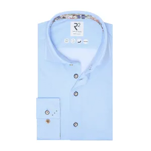 Extra long sleeves. Knitted piquet shirt