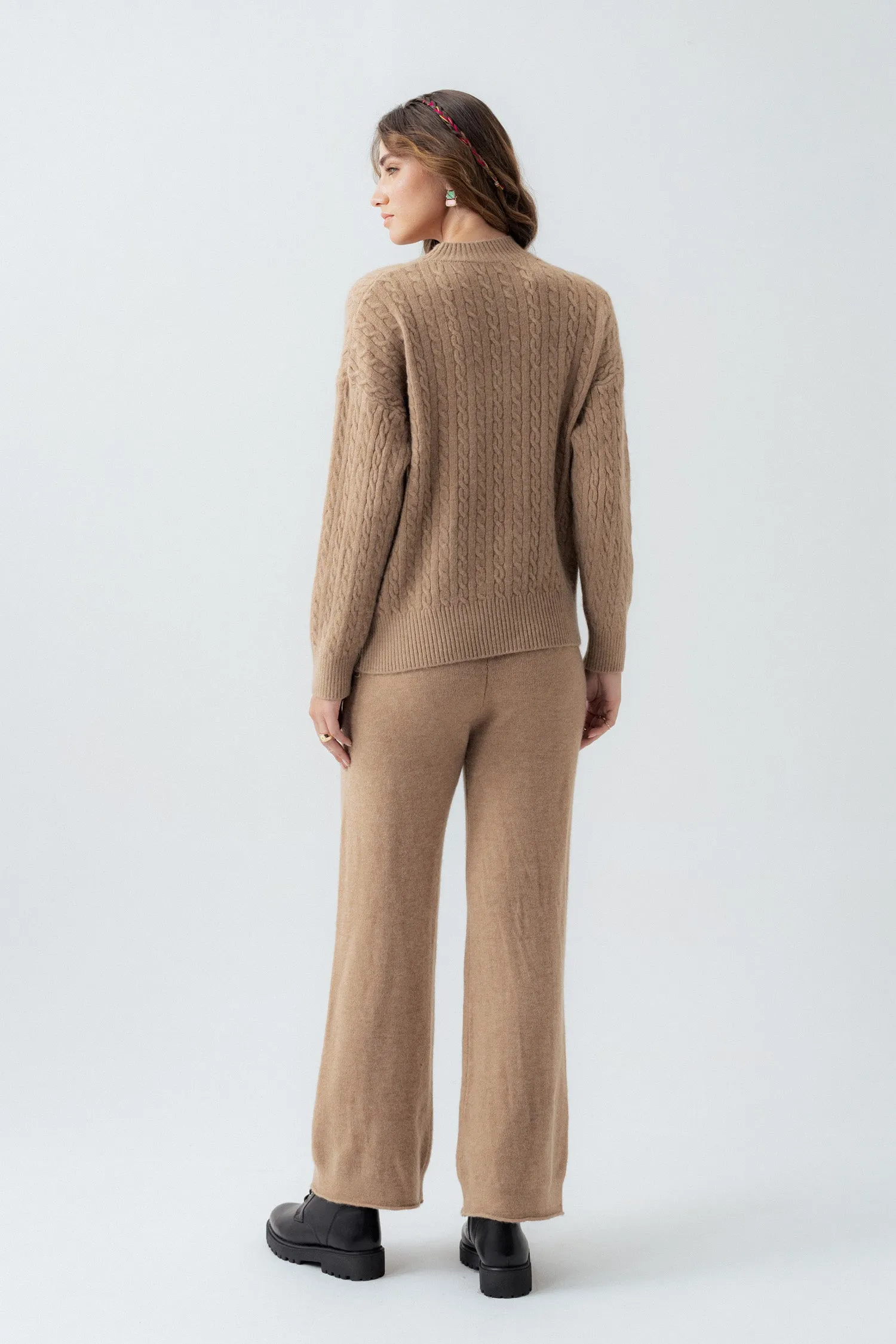 Fawn Straight Fit Trousers