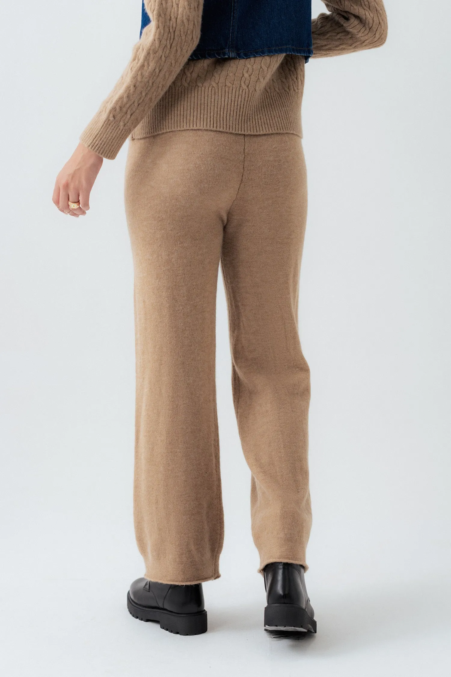 Fawn Straight Fit Trousers