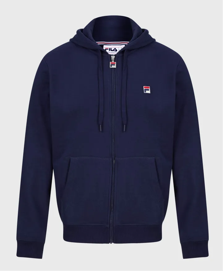 Fila Roger Zip Hoodie Navy Blue