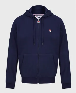 Fila Roger Zip Hoodie Navy Blue
