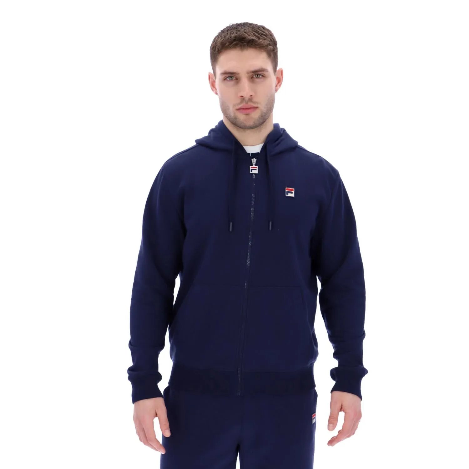 Fila Roger Zip Hoodie Navy Blue