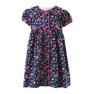 Floral Button-front Dress & Bloomers