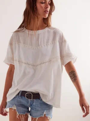 Free People Dorothy Tee in Ivory