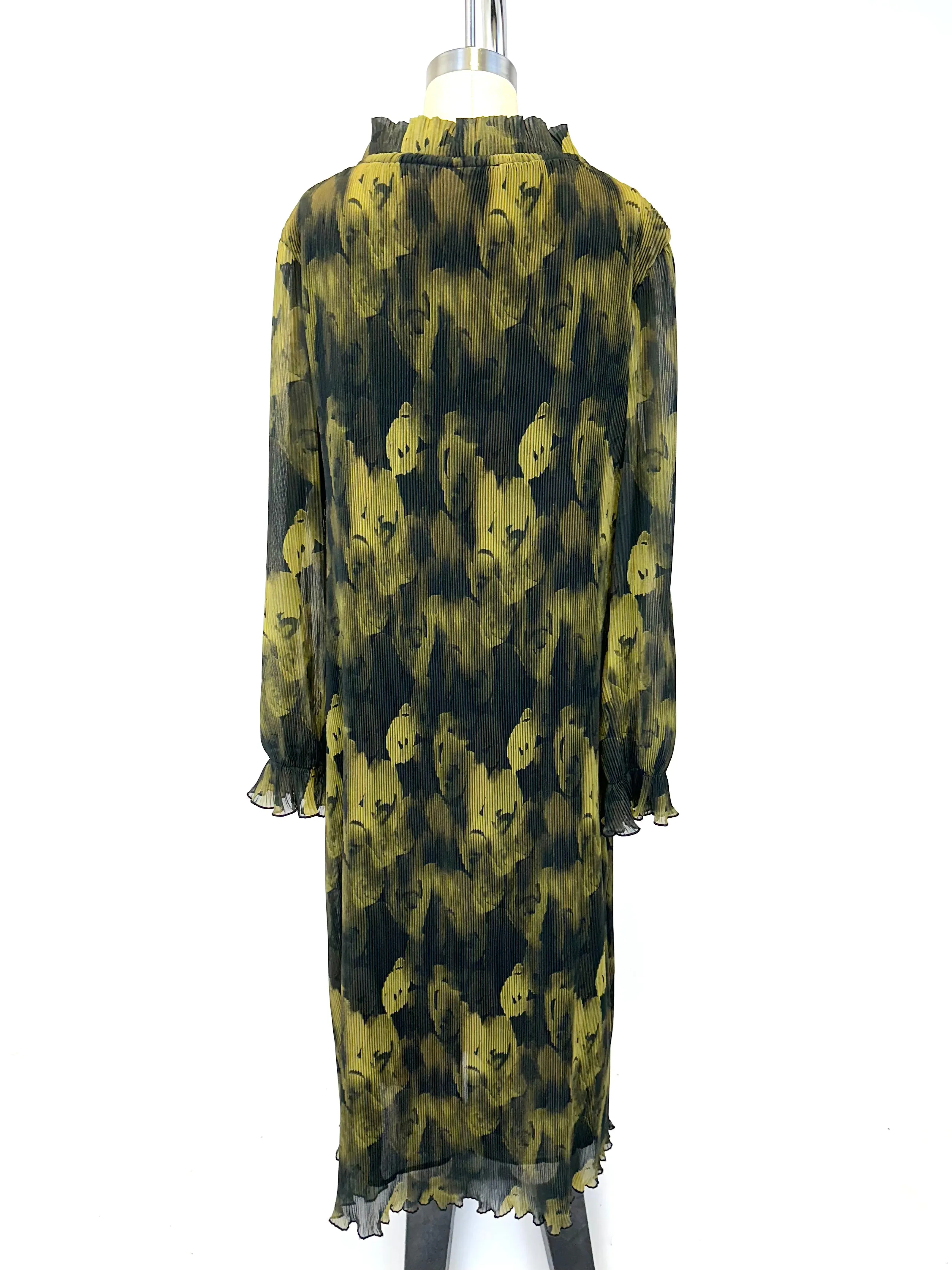 Ganni Georgette Plissé Dress
