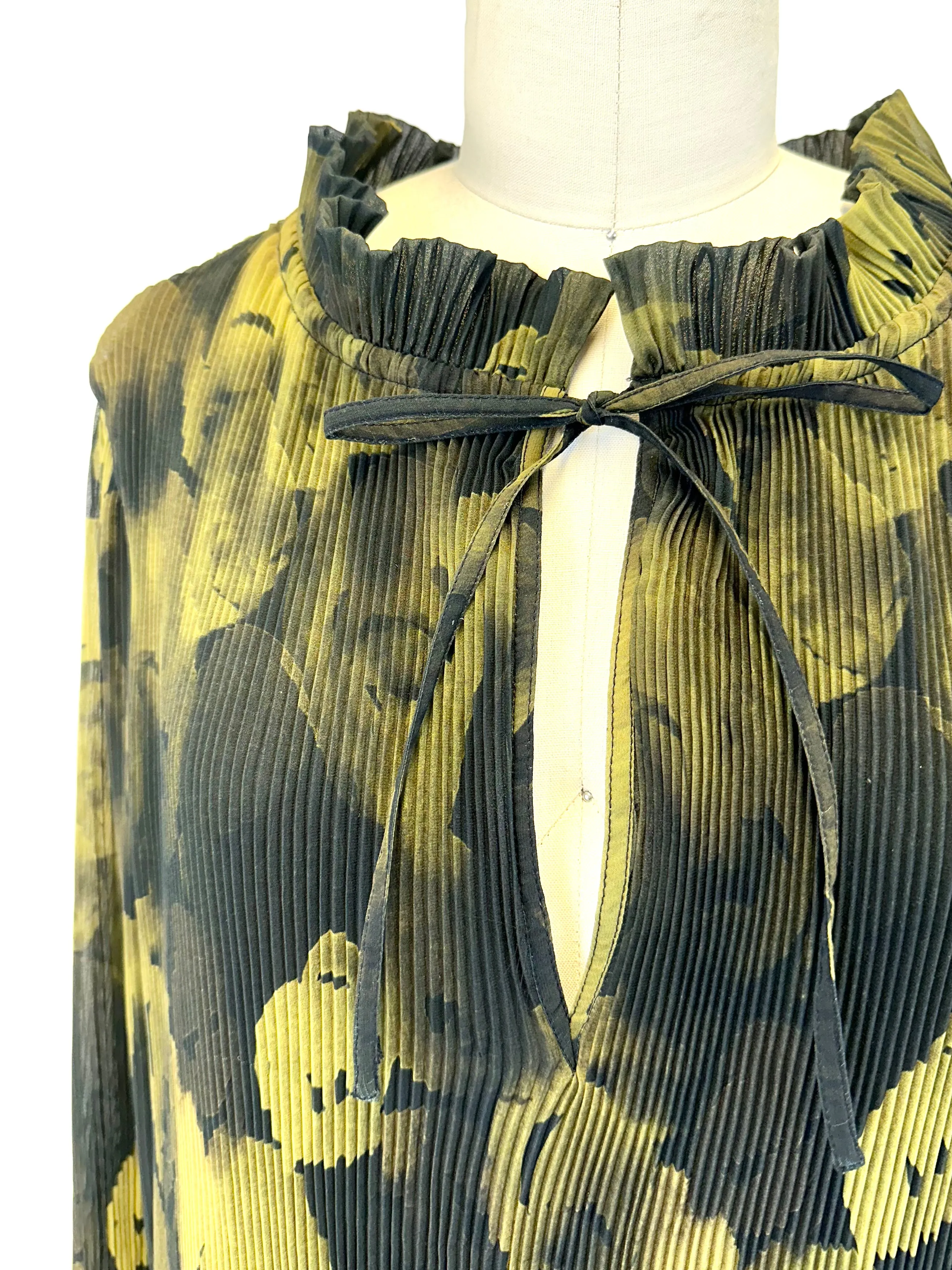 Ganni Georgette Plissé Dress