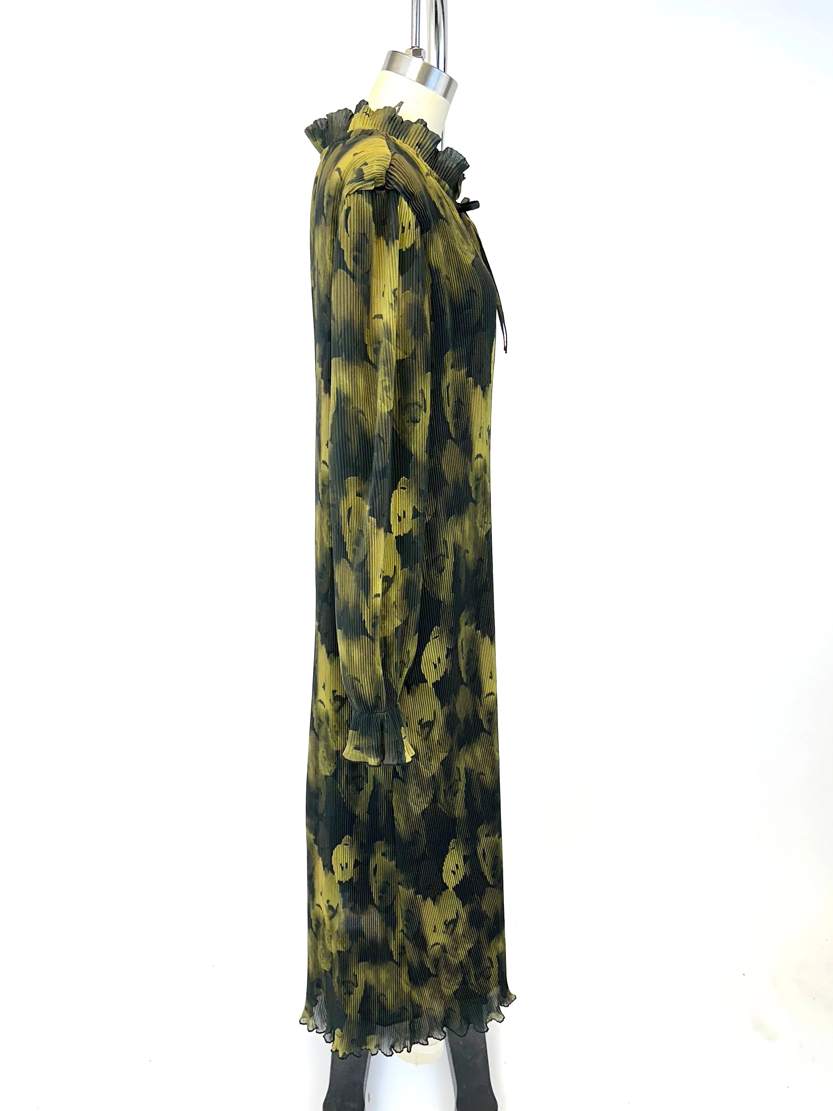 Ganni Georgette Plissé Dress
