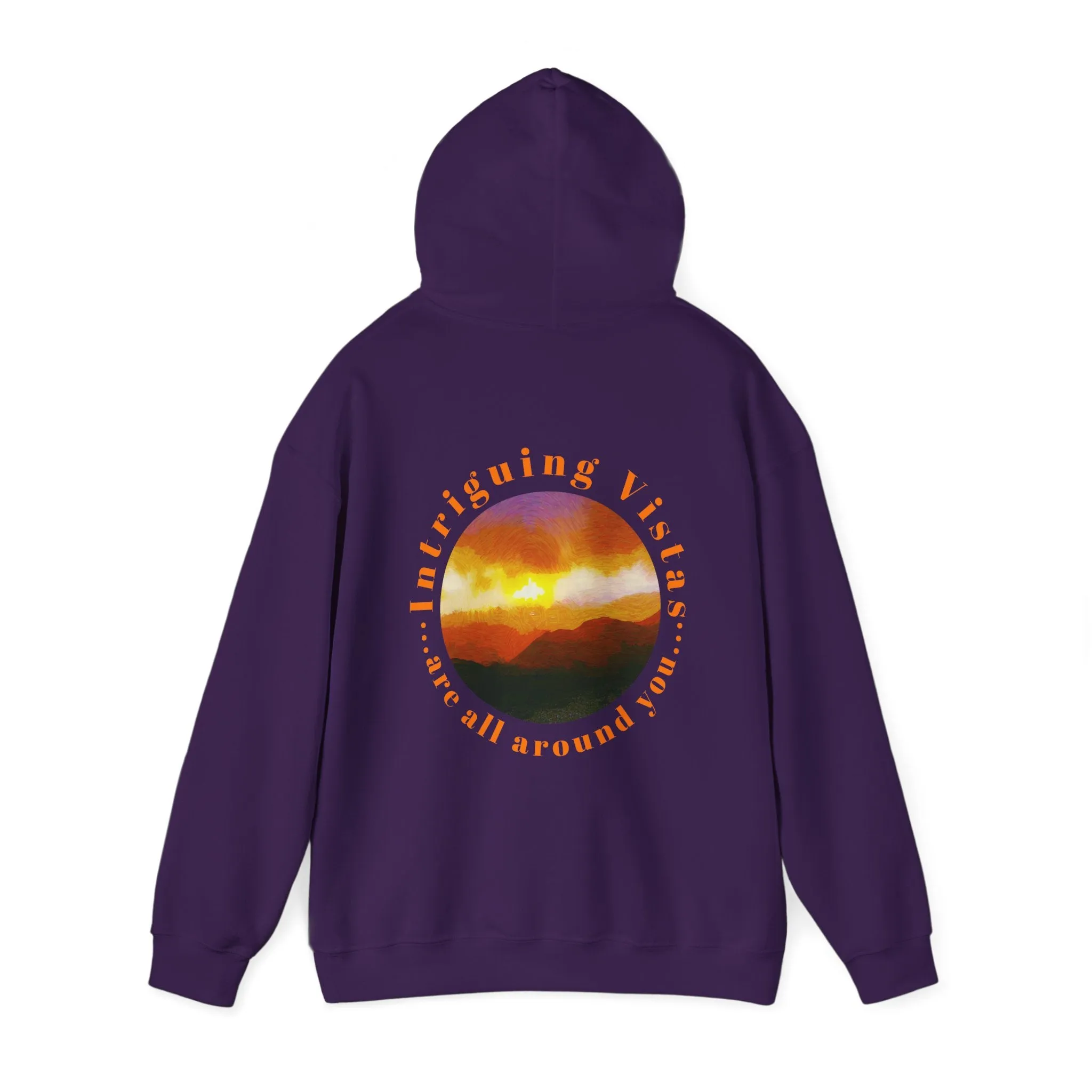 Gildan 18500 Unisex Adult Heavy Blend Crewneck Hooded Sweatshirt from the Sunset Series at Intriguing Vistas