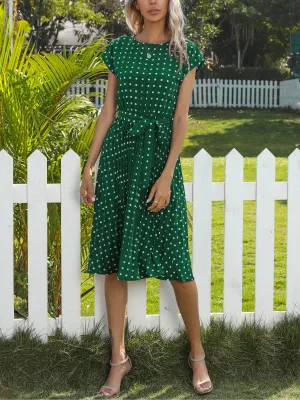 Given Spot Dress - Green