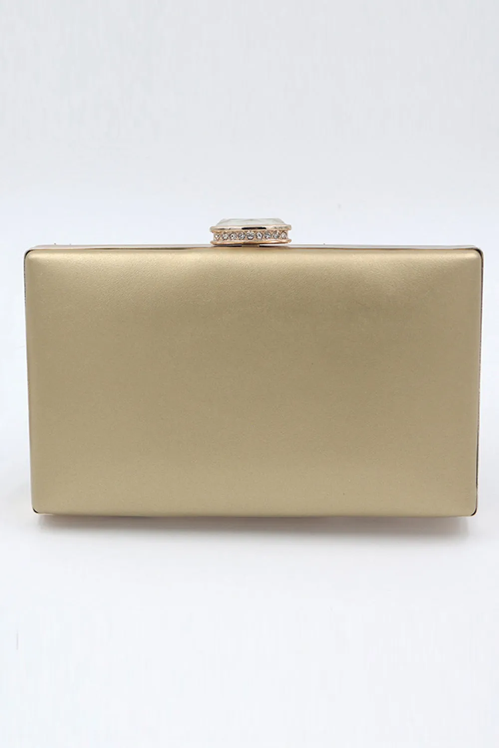 Golden Beaded Pearls Party Clutch