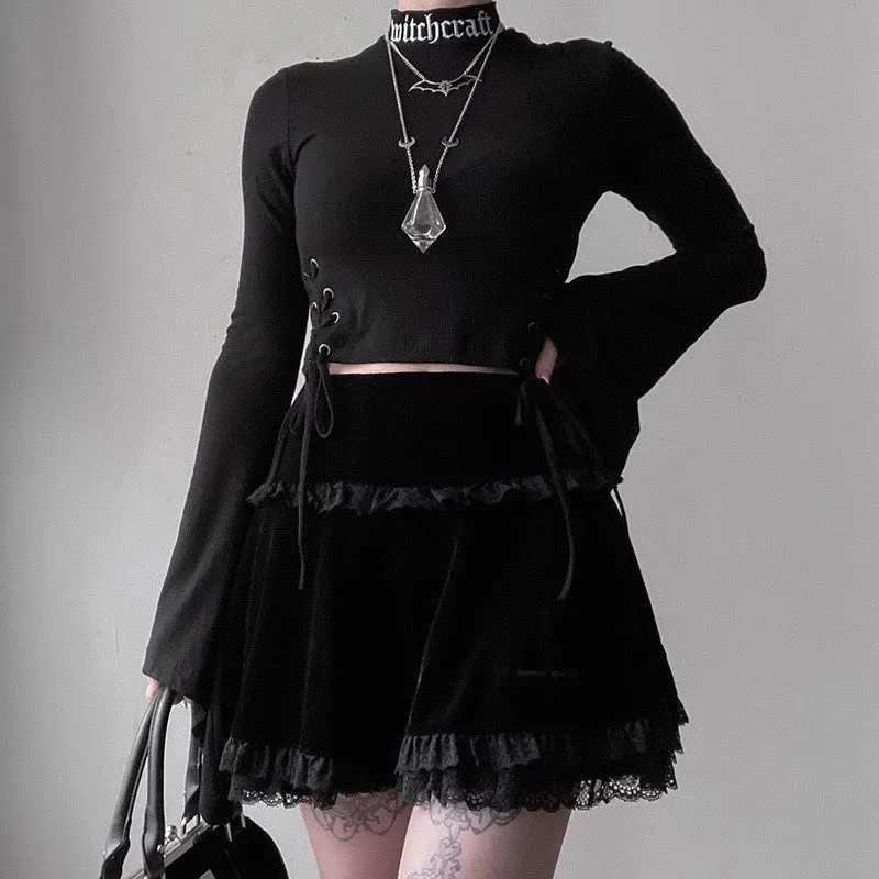 GOTH BABES SKIRT   KF83854