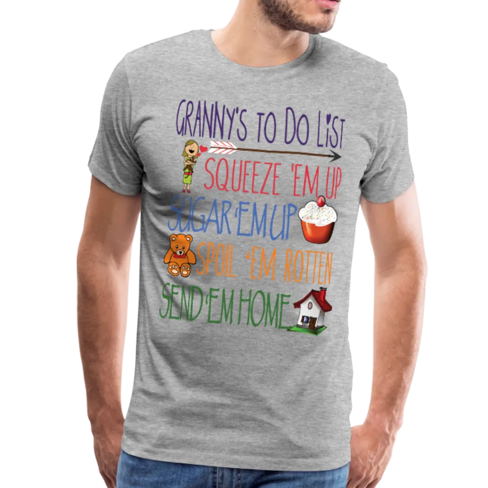 Granny's To Do List Men's Premium T-Shirt (CK1614)