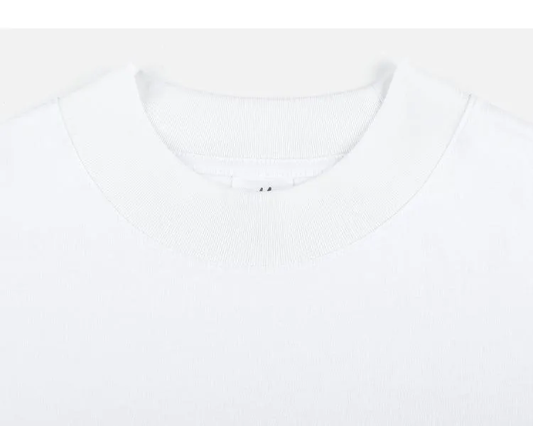 Half High Neck Drop Shoulder T-shirt