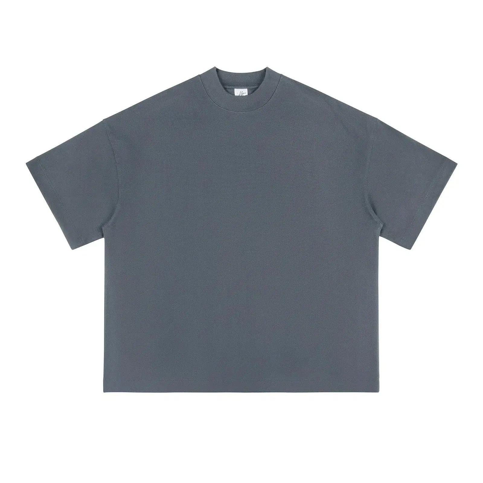 Half High Neck Drop Shoulder T-shirt
