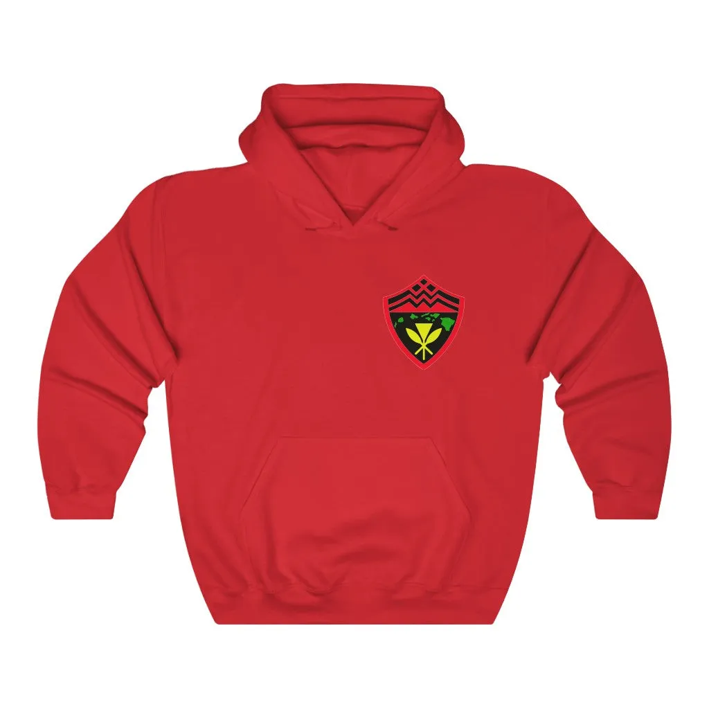 Hawaii Kanaka Rasta Shield Hoodie