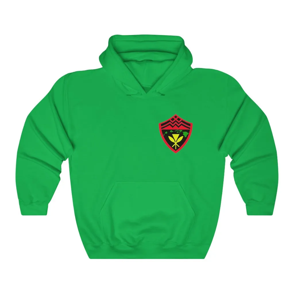 Hawaii Kanaka Rasta Shield Hoodie