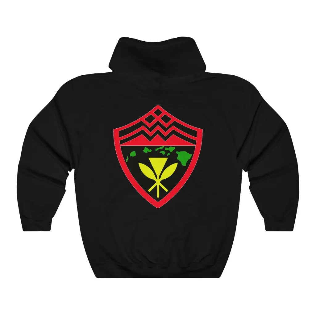 Hawaii Kanaka Rasta Shield Hoodie