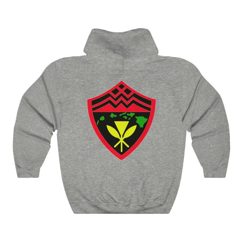 Hawaii Kanaka Rasta Shield Hoodie