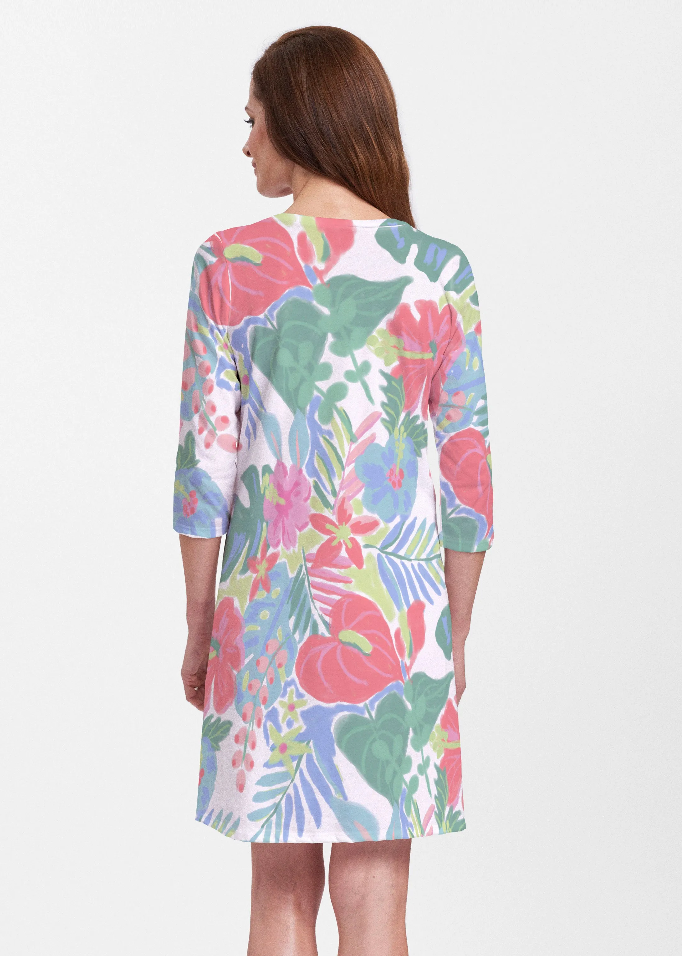 Hawaiian Fling (22141) ~ Classic V-neck Swing Dress